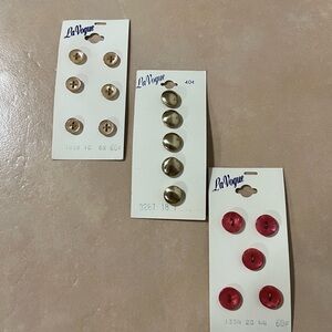 Vintage La Vogue Buttons Lot – Mixed Colors – Sewing Supplies